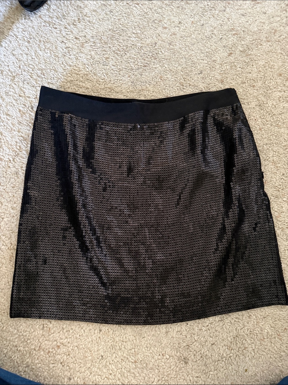 Black Sequin Mini Skirt - Elegant Evening Wear